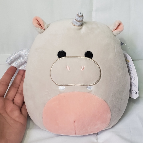 Squishmallows Other Haizley Hippocorn 9 Squishmallow Soft Grey Soft Peach Poshmark